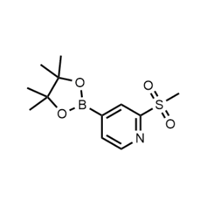 2-(Methylsulfonyl)-4-(4,4,5,5-tetramethyl-1,3,2-dioxaborolan-2-yl)pyridine|CS-1239683