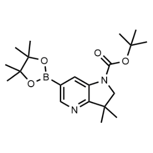 Tert-butyl 3,3-dimethyl-6-(4,4,5,5-tetramethyl-1,3,2-dioxaborolan-2-yl)-2,3-dihydro-1H-pyrrolo[3,2-b]pyridine-1-carboxylate|CS-1239836