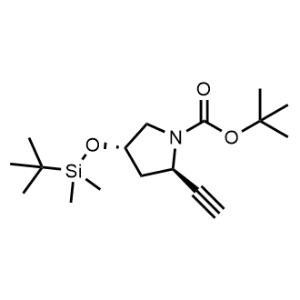 tert-Butyl (2R,4S)-4-((tert-butyldimethylsilyl)oxy)-2-ethynylpyrrolidine-1-carboxylate|CS-1240562
