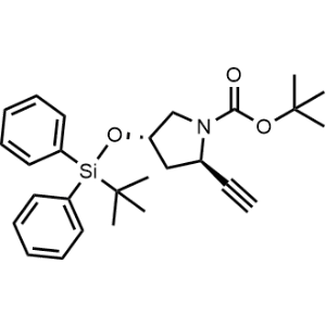 tert-Butyl (2R,4S)-4-((tert-butyldiphenylsilyl)oxy)-2-ethynylpyrrolidine-1-carboxylate|CS-1240564