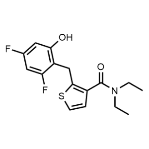 2-(2,4-Difluoro-6-hydroxybenzyl)-N,N-diethylthiophene-3-carboxamide|CS-1240702