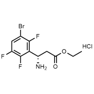 Ethyl (S)-3-amino-3-(3-bromo-2,5,6-trifluorophenyl)propanoate hydrochloride|CS-1240749