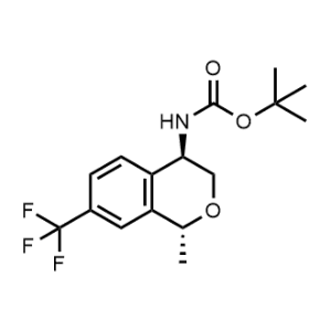 tert-Butyl ((1R,4R)-1-methyl-7-(trifluoromethyl)isochroman-4-yl)carbamate|CS-1241299