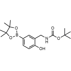 tert-Butyl (2-hydroxy-5-(4,4,5,5-tetramethyl-1,3,2-dioxaborolan-2-yl)benzyl)carbamate|CS-1242289
