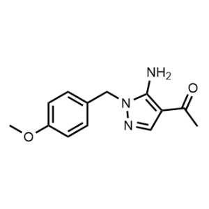 1-(5-Amino-1-(4-methoxybenzyl)-1H-pyrazol-4-yl)ethan-1-one|CS-1243340