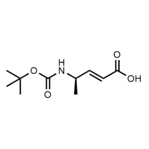 (R,E)-4-((tert-Butoxycarbonyl)amino)pent-2-enoic acid|CS-1243363