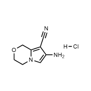 7-Amino-3,4-dihydro-1H-pyrrolo[2,1-c][1,4]oxazine-8-carbonitrile hydrochloride|CS-1244175