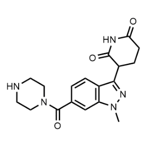 3-(1-Methyl-6-(piperazine-1-carbonyl)-1H-indazol-3-yl)piperidine-2,6-dione|CS-1244406