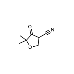 5,5-Dimethyl-4-oxotetrahydrofuran-3-carbonitrile|CS-1244907