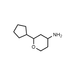2-Cyclopentyltetrahydro-2H-pyran-4-amine|CS-1245261