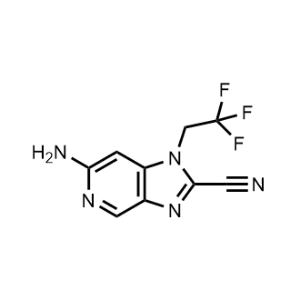 6-Amino-1-(2,2,2-trifluoroethyl)-1H-imidazo[4,5-c]pyridine-2-carbonitrile|CS-1245319