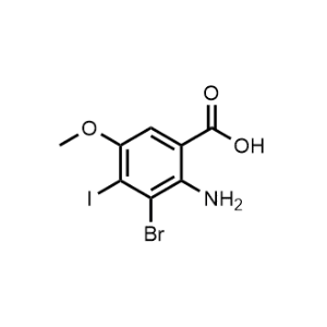 2-Amino-3-bromo-4-iodo-5-methoxybenzoic acid|CS-1245352