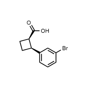 rel-(1R,2S)-2-(3-Bromophenyl)cyclobutane-1-carboxylic acid|CS-1245500