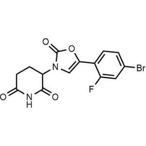 3-(5-(4-Bromo-2-fluorophenyl)-2-oxooxazol-3(2H)-yl)piperidine-2,6-dione|CS-1245518