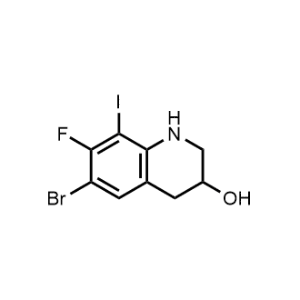 6-Bromo-7-fluoro-8-iodo-1,2,3,4-tetrahydroquinolin-3-ol|CS-1245713