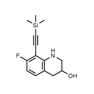 7-Fluoro-8-((trimethylsilyl)ethynyl)-1,2,3,4-tetrahydroquinolin-3-ol|CS-1245715