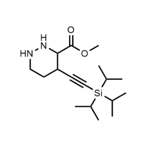 Methyl 4-((triisopropylsilyl)ethynyl)hexahydropyridazine-3-carboxylate|CS-1246070