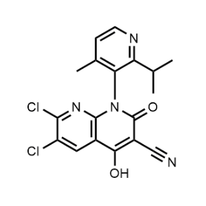 6,7-Dichloro-4-hydroxy-1-(2-isopropyl-4-methylpyridin-3-yl)-2-oxo-1,2-dihydro-1,8-naphthyridine-3-carbonitrile|CS-1246300