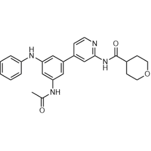 N-(4-(3-Acetamido-5-(phenylamino)phenyl)pyridin-2-yl)tetrahydro-2H-pyran-4-carboxamide|CS-1246466