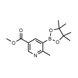 Methyl 6-methyl-5-(4,4,5,5-tetramethyl-1,3,2-dioxaborolan-2-yl)nicotinate|CS-1246550
