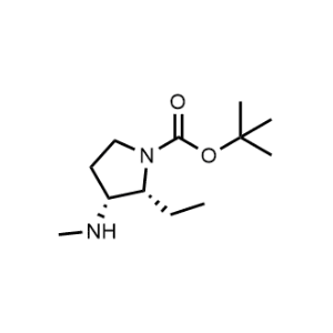 tert-Butyl (2R,3R)-2-ethyl-3-(methylamino)pyrrolidine-1-carboxylate|CS-1247546