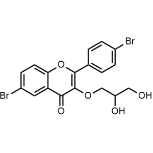 6-Bromo-2-(4-bromophenyl)-3-(2,3-dihydroxypropoxy)-4H-chromen-4-one|CS-1248261