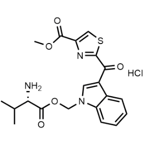 Methyl 2-(1-(((l-valyl)oxy)methyl)-1H-indole-3-carbonyl)thiazole-4-carboxylate hydrochloride|CS-1248309