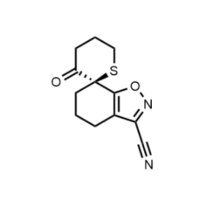 (R)-3'-Oxo-3',4',5,5',6,6'-hexahydro-4H-spiro[benzo[d]isoxazole-7,2'-thiopyran]-3-carbonitrile|CS-1248610