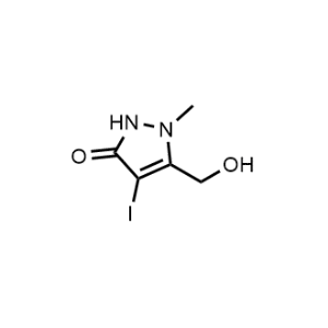 5-(Hydroxymethyl)-4-iodo-1-methyl-1,2-dihydro-3H-pyrazol-3-one|CS-1258774
