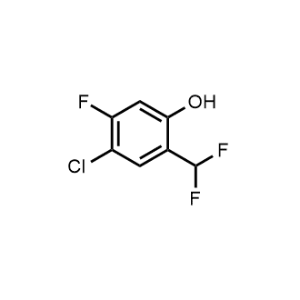 4-Chloro-2-(difluoromethyl)-5-fluorophenol|CS-1259451