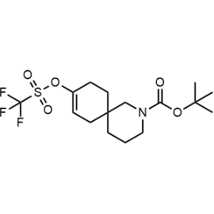 tert-Butyl 9-(((trifluoromethyl)sulfonyl)oxy)-2-azaspiro[5.5]undec-8-ene-2-carboxylate|CS-1261993