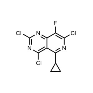 2,4,7-Trichloro-5-cyclopropyl-8-fluoropyrido[4,3-d]pyrimidine|CS-1261999
