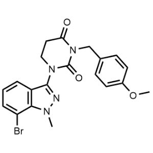 1-(7-Bromo-1-methyl-1H-indazol-3-yl)-3-(4-methoxybenzyl)dihydropyrimidine-2,4(1H,3H)-dione|CS-1262240