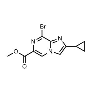 Methyl 8-bromo-2-cyclopropylimidazo[1,2-a]pyrazine-6-carboxylate|CS-1262302