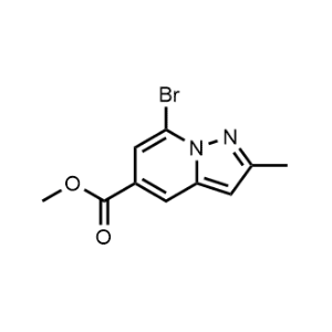 Methyl 7-bromo-2-methylpyrazolo[1,5-a]pyridine-5-carboxylate|CS-1262370