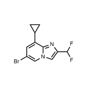 6-Bromo-8-cyclopropyl-2-(difluoromethyl)imidazo[1,2-a]pyridine|CS-1262434