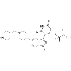 3-(1-Methyl-5-(1-(piperidin-4-ylmethyl)piperidin-4-yl)-1H-indazol-3-yl)piperidine-2,6-dione 2,2,2-trifluoroacetate|CS-1262539