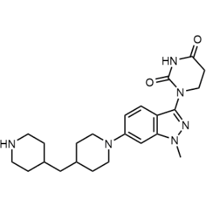 1-(1-Methyl-6-(4-(piperidin-4-ylmethyl)piperidin-1-yl)-1H-indazol-3-yl)dihydropyrimidine-2,4(1H,3H)-dione|CS-1262540