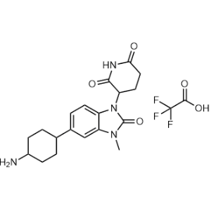 3-(5-(4-Aminocyclohexyl)-3-methyl-2-oxo-2,3-dihydro-1H-benzo[d]imidazol-1-yl)piperidine-2,6-dione 2,2,2-trifluoroacetate|CS-1262541