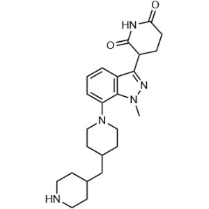 3-(1-Methyl-7-(4-(piperidin-4-ylmethyl)piperidin-1-yl)-1H-indazol-3-yl)piperidine-2,6-dione|CS-1262542