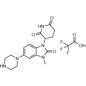 3-(3-Methyl-2-oxo-5-(piperazin-1-yl)-2,3-dihydro-1H-benzo[d]imidazol-1-yl)piperidine-2,6-dione 2,2,2-trifluoroacetate|CS-1262556