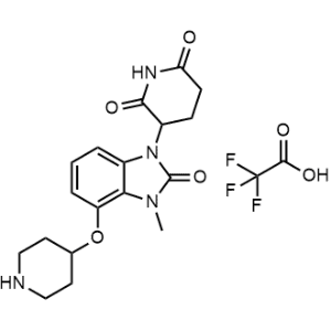 3-(3-Methyl-2-oxo-4-(piperidin-4-yloxy)-2,3-dihydro-1H-benzo[d]imidazol-1-yl)piperidine-2,6-dione 2,2,2-trifluoroacetate|CS-1262590