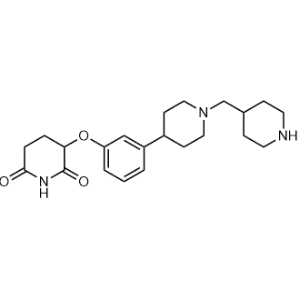 3-(3-(1-(Piperidin-4-ylmethyl)piperidin-4-yl)phenoxy)piperidine-2,6-dione|CS-1262612