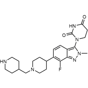 1-(7-Fluoro-2-methyl-6-(1-(piperidin-4-ylmethyl)piperidin-4-yl)-2H-indazol-3-yl)dihydropyrimidine-2,4(1H,3H)-dione|CS-1262623