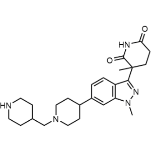 3-Methyl-3-(1-methyl-6-(1-(piperidin-4-ylmethyl)piperidin-4-yl)-1H-indazol-3-yl)piperidine-2,6-dione|CS-1262625