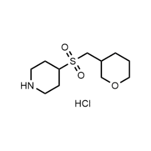 4-(((Tetrahydro-2H-pyran-3-yl)methyl)sulfonyl)piperidine hydrochloride|CS-1265900