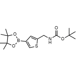 tert-Butyl ((4-(4,4,5,5-tetramethyl-1,3,2-dioxaborolan-2-yl)thiophen-2-yl)methyl)carbamate|CS-1265923