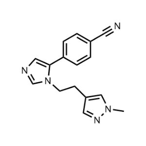 4-(1-(2-(1-Methyl-1H-pyrazol-4-yl)ethyl)-1H-imidazol-5-yl)benzonitrile|CS-1266066