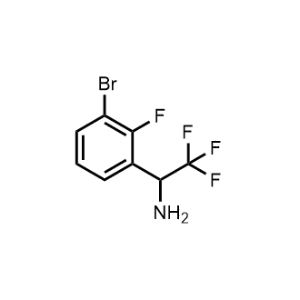 1-(3-Bromo-2-fluorophenyl)-2,2,2-trifluoroethan-1-amine|CS-1267801