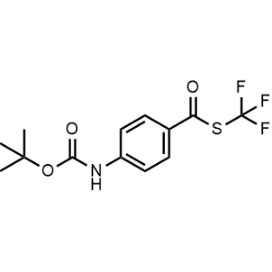 S-(Trifluoromethyl) 4-[[(1,1-dimethylethoxy)carbonyl]amino]benzenecarbothioate|CS-1269616